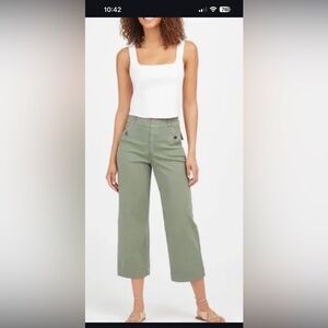Spanx size: Large cropped stretch twill pants